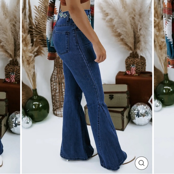 O2 denim high waisted kick flare jeans - Picture 2 of 7